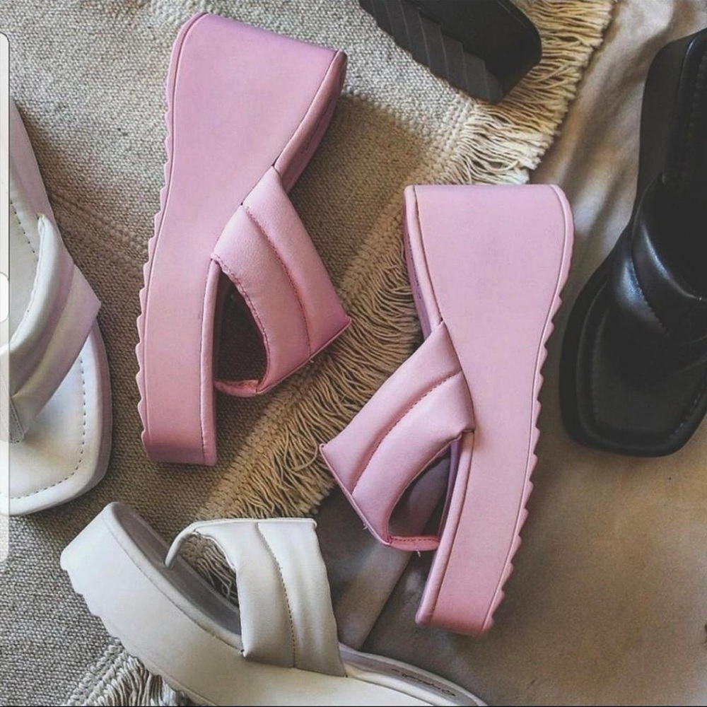 Pink Platform Wedge Sandals – Super Comfy & Light